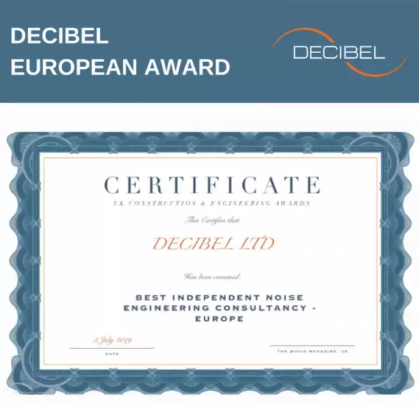 DECIBEL с европейски приз от "The Build Magazine UK"