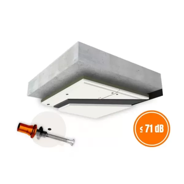C - MUTE SYSTEM™ 63 шумоизолация за таван