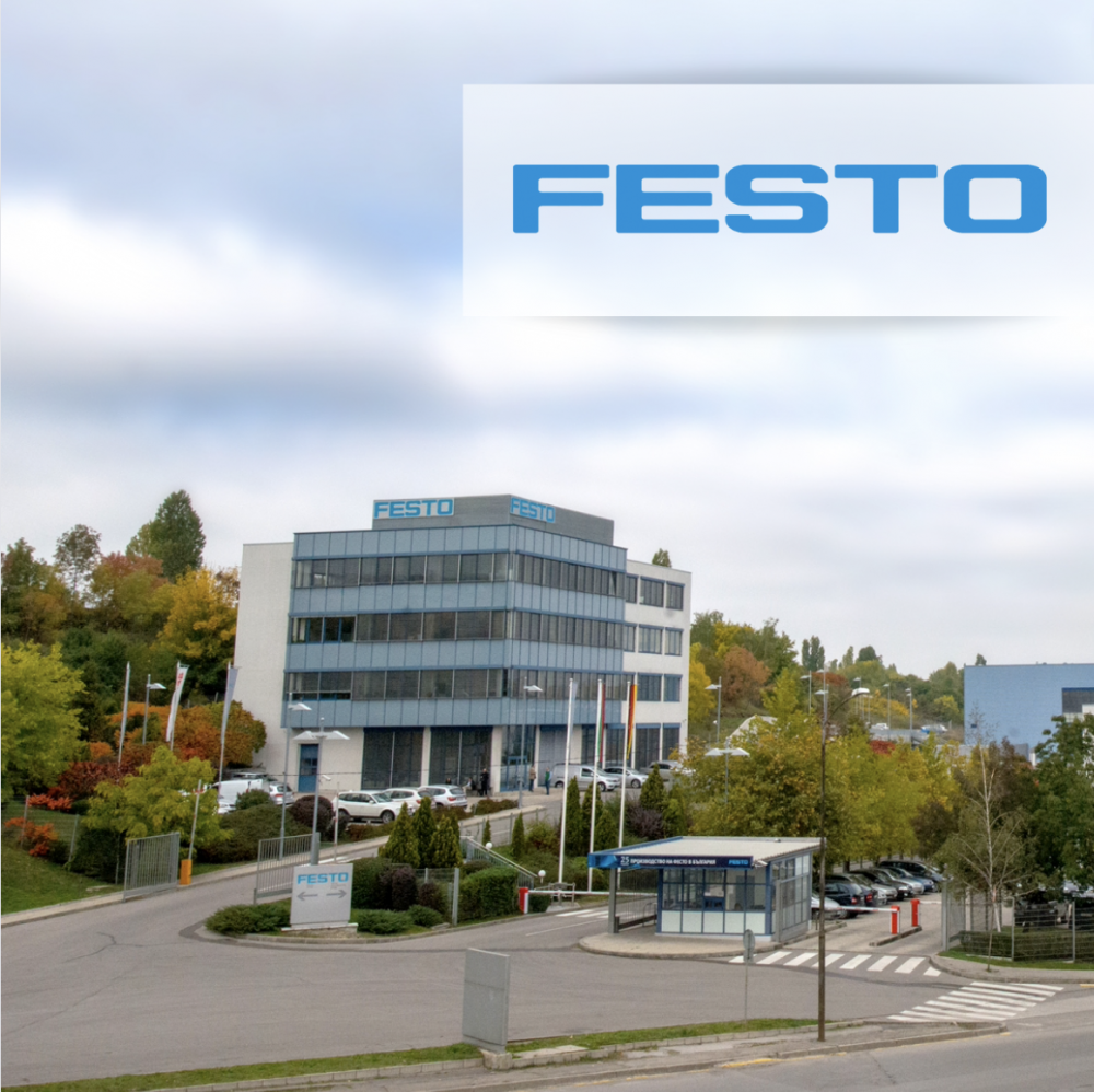 Машинна шумоизолация в производствено хале, FESTO
