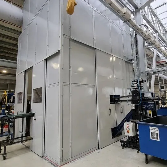 Индустриална звукоизолация на шумна преса в Miba Steeltec