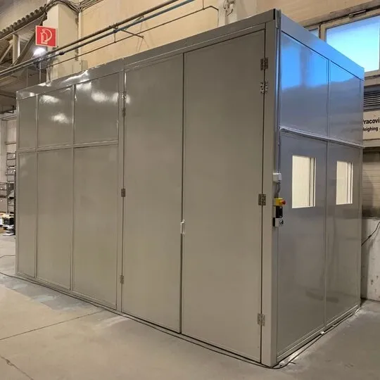 Звукоизолация на шумна машина в промишлено хале – BOGE Elastmetall