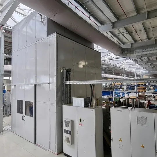 Индустриална звукоизолация на шумна преса в Miba Steeltec