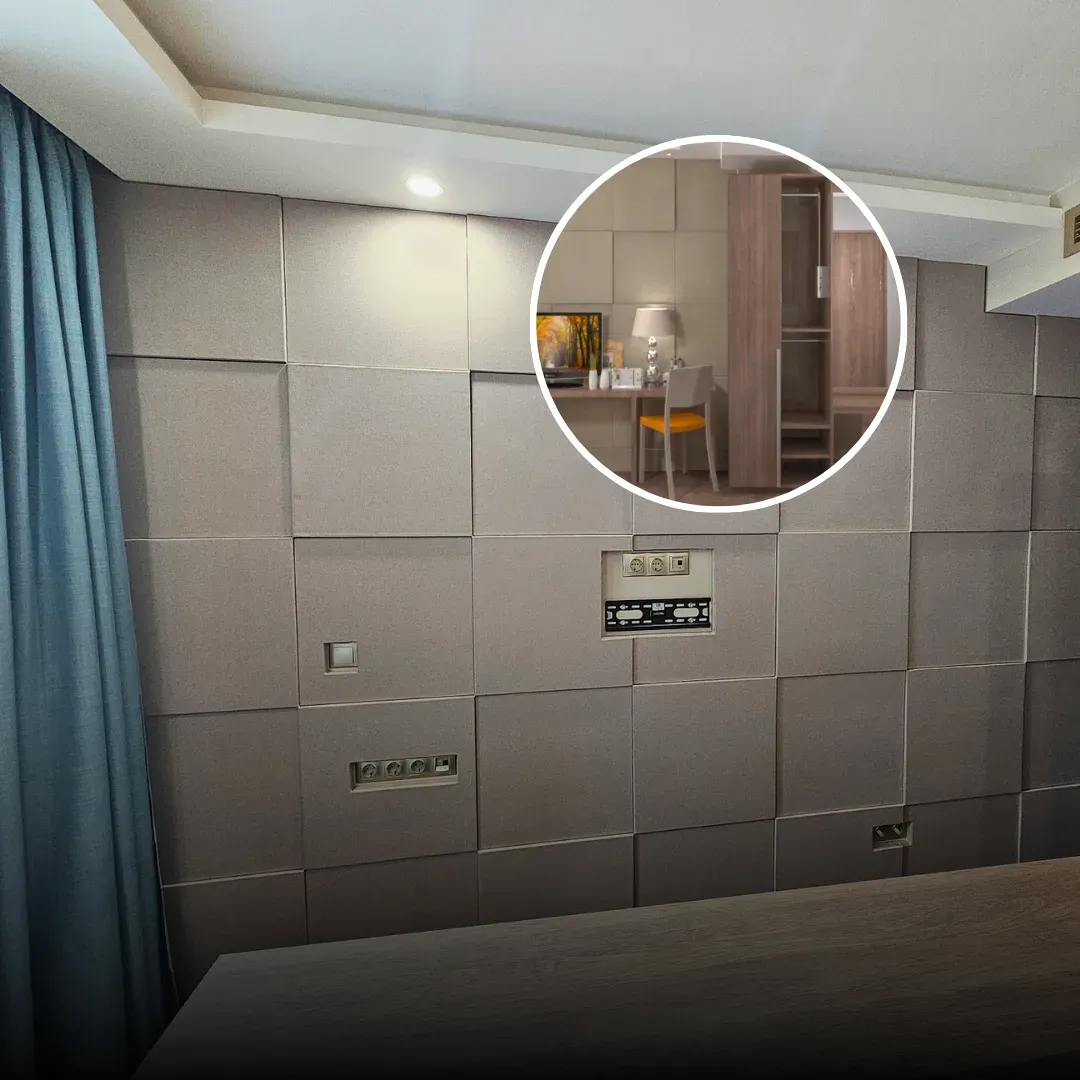 Акустична обработка на стени за хотел Българска Морава