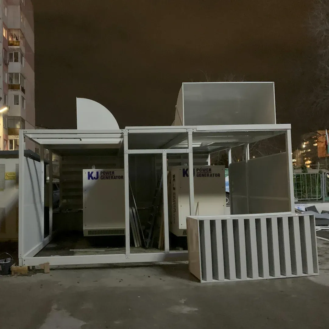 Звукоизолация на дизелови генератори за банков офис във Варна